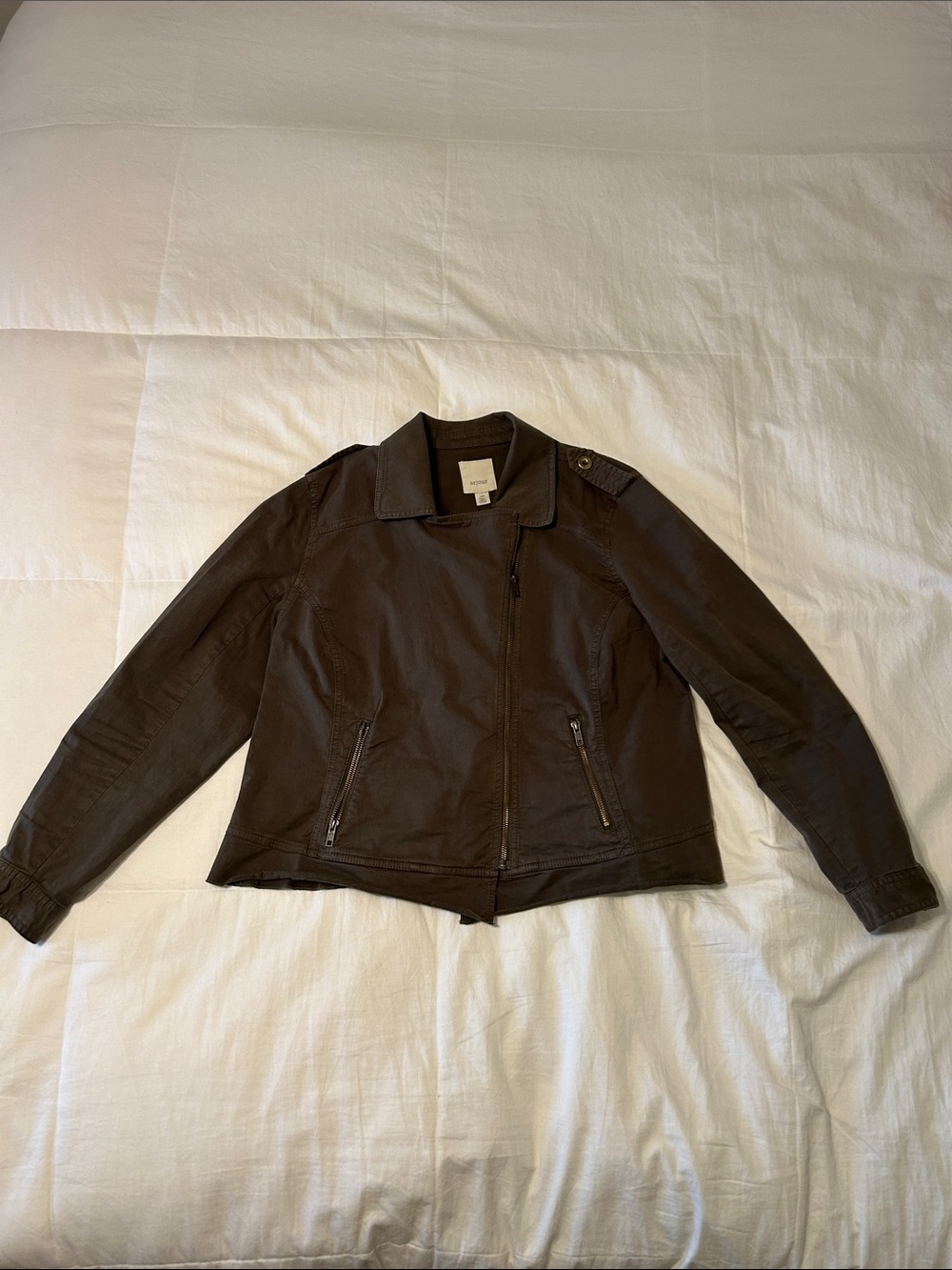 Sejour Women's Army Jacket in Olive Green